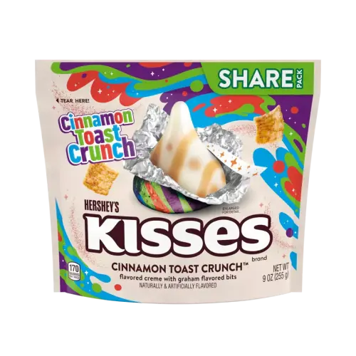 Hersheys Kisses Cinnamon Toast Crunch 255g – Coopers Candy