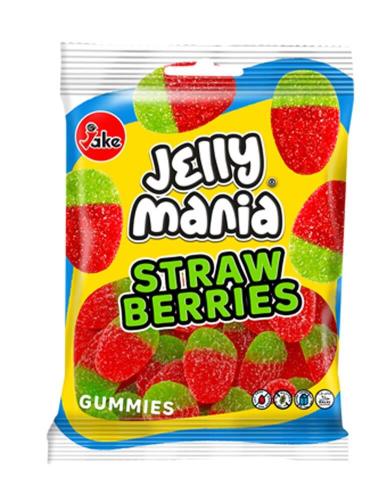 Jake Jelly Mania Sour Strawberries 100g – Coopers Candy