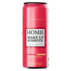 Homie Wake Up Synbiotic Strawberry Lemonade 33cl – Coopers Candy