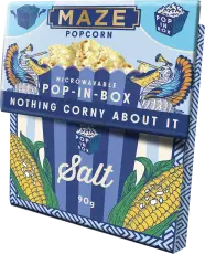 Maze Popcorn Pop-In-Box Salt 90g &ndash; Coopers Candy