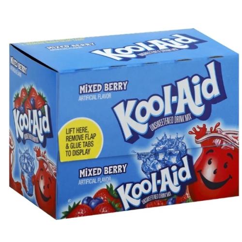 Kool-Aid Soft Drink Mix - Mixed Berry 6.2g x 48st – Coopers Candy