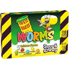 Toxic Waste Sour Gummy Worms 85g – Coopers Candy