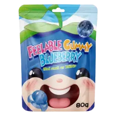 Peelable Gummy Blueberry 80g – Coopers Candy