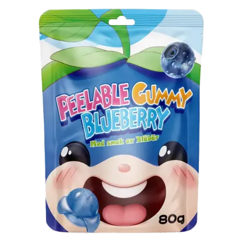 Peelable Gummy Blueberry 80g – Coopers Candy