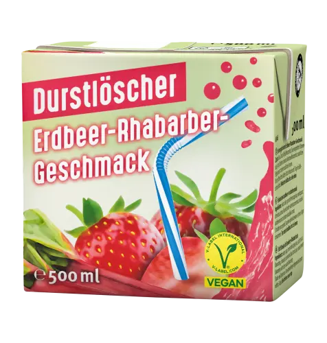 Durstlöscher Strawberry-Rhubarb 500ml – Coopers Candy