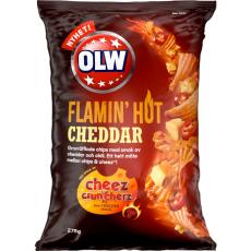 OLW Flamin Hot Cheddar Chips 175g – Coopers Candy