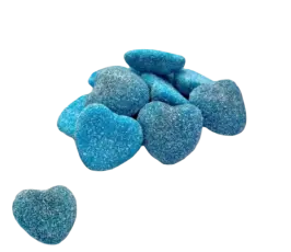 DulcePlus Sura Fyllda Bl&aring; Hj&auml;rtan 1kg &ndash; Coopers Candy