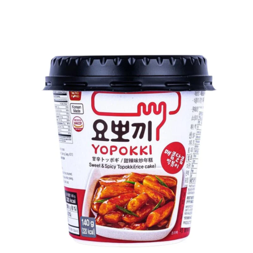 Yopokki Rice Cake Cup Sweet & Spicy 140g – Coopers Candy