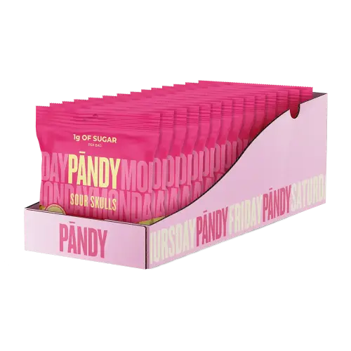 Pändy Candy Sour Skulls 50g x 14st – Coopers Candy