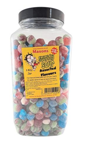 Maxons Stupidly Sour Jar Assorted 3kg – Coopers Candy
