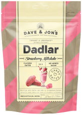 Dave & Jons Dadlar Strawberry Milkshake 125g – Coopers Candy
