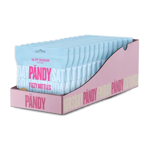 Pändy Candy Fizzy Bottles 50g x 14st – Coopers Candy
