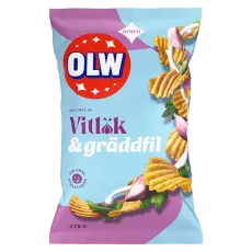 OLW Chips Vitlök & Gräddfil 275g – Coopers Candy