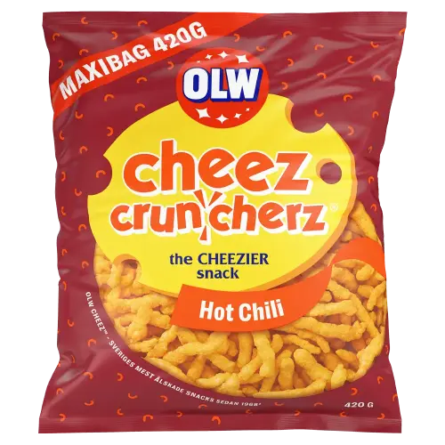 OLW Maxibag Cruncherz Hot Chili 420g – Coopers Candy