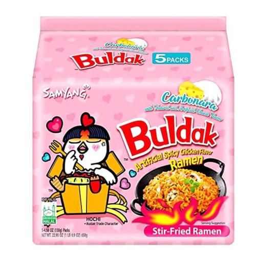 Samyang Buldak Carbo Hot Chicken Flavor Ramen 130g x 5st – Coopers Candy