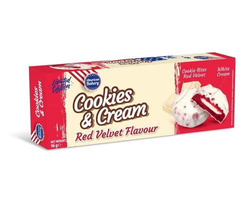 American Bakery Cookies & Cream Red Velvet 96g – Coopers Candy