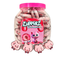 Zuppers Pink Cat Gummy Filled 18g x 50st &ndash; Coopers Candy