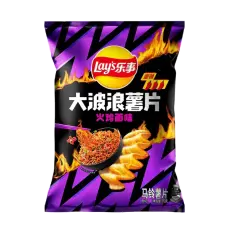 Lays Kartoffelchips Big Wave Hot Chicken Noodle Smag 70g &ndash; Coopers Candy