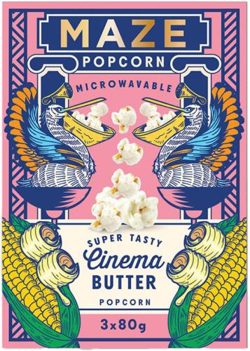 MAZE Popcorn Cinema Butter 3-pack 240g – Coopers Candy
