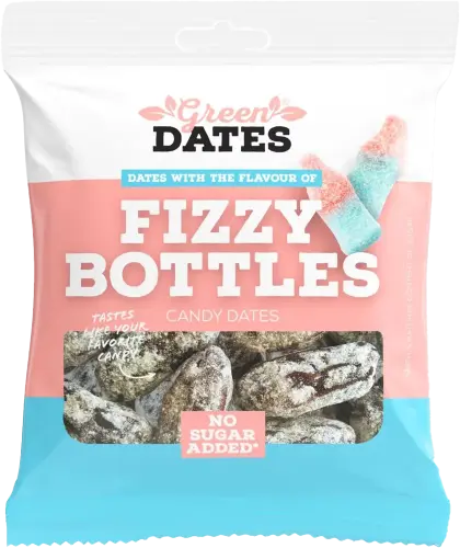 Green Dates Dadlar Fizzy Bottles 90g – Coopers Candy