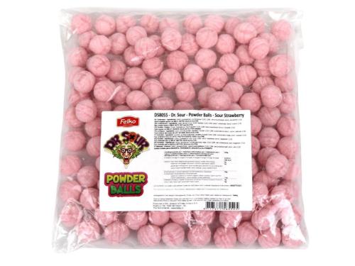 Dr Sour Powder Balls - Sour Strawberry 1kg – Coopers Candy