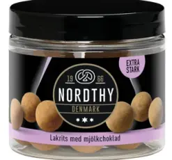 Nordthy Lakrits med mj&ouml;lkchoklad Extra Stark 100g &ndash; Coopers Candy