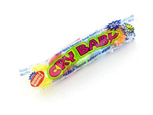 Dubble Bubble Cry Baby Sour Gum 4 Ball Tube – Coopers Candy