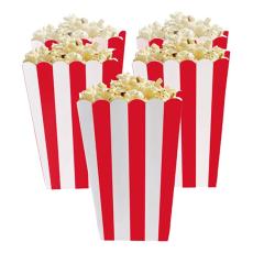 Popcornbägare Röda Randiga 5-pack – Coopers Candy
