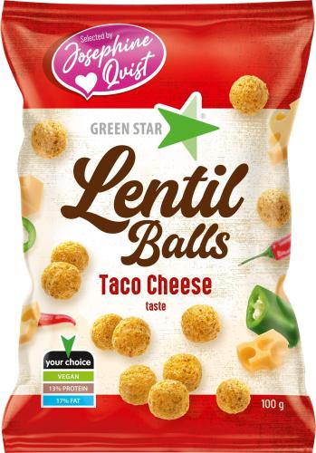 Green Star Lentil Balls Taco Cheese 100g (BF:2025-05-12) – Coopers Candy