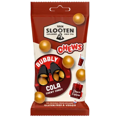 Van Slooten Chews - Bubbly Cola 60g – Coopers Candy