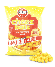 OLW Cheez Ballz Maxibag 420g &ndash; Coopers Candy