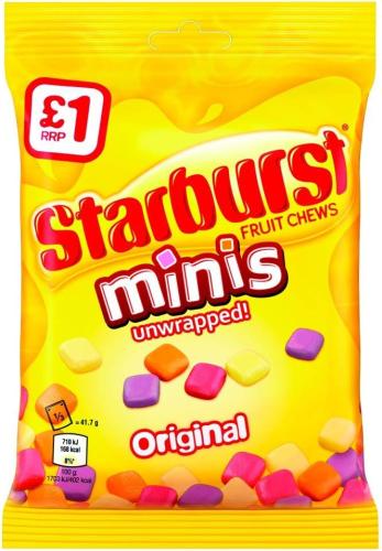 Starburst Minis 137g – Coopers Candy