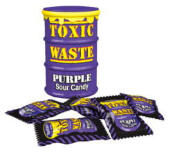 Toxic Waste Purple Drum Extreme Sour Candy 42g – Coopers Candy