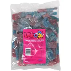 Leko Fizzy Bl&aring; Flaska 1kg &ndash; Coopers Candy