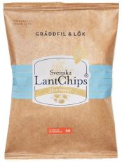 Svenska Lantchips Chips Creme fraiche & L&oslash;g 200g &ndash; Coopers Candy
