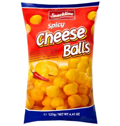 Snackline Spicy Cheese Balls 125g – Coopers Candy