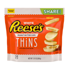Reeses White Chocolate Peanut Butter Thins 208g – Coopers Candy