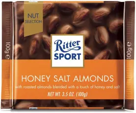 Ritter Sport Honey Salted Almond 100g – Coopers Candy