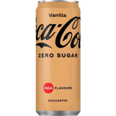 Coca-Cola Vanilla Zero 33cl x 20st (helt flak) – Coopers Candy
