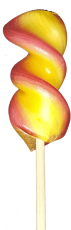 Spiralklubba persika 50g – Coopers Candy