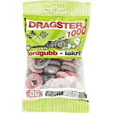 Dragster Jordgubb & Lakrits 65g – Coopers Candy