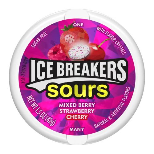 Icebreakers Sours Berry (Purple) 42g – Coopers Candy