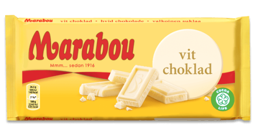 Marabou Vit Choklad 180g – Coopers Candy
