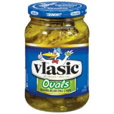 Vlasic OVAL Hamburger Dill Pickle Chips 473ml – Coopers Candy