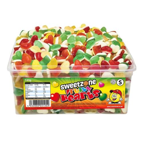 Sweetzone Tubs Fruity Hearts 805g – Coopers Candy