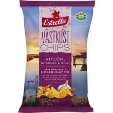 Estrella Västkustchips Vitlök Gräslök Chili 180g – Coopers Candy