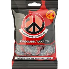 Peacemärke Jordgubb/Lakrits 80g – Coopers Candy