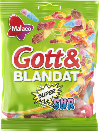 Malaco Gott & Blandat Supersur 130g – Coopers Candy