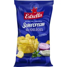 Estrella Sourcream & Onion Chips 175g – Coopers Candy