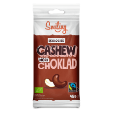 Smiling Cashew Mörk Choklad EKO 45g – Coopers Candy
